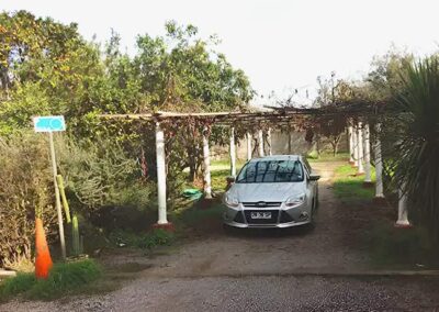 Hostal Catemu estacionamiento